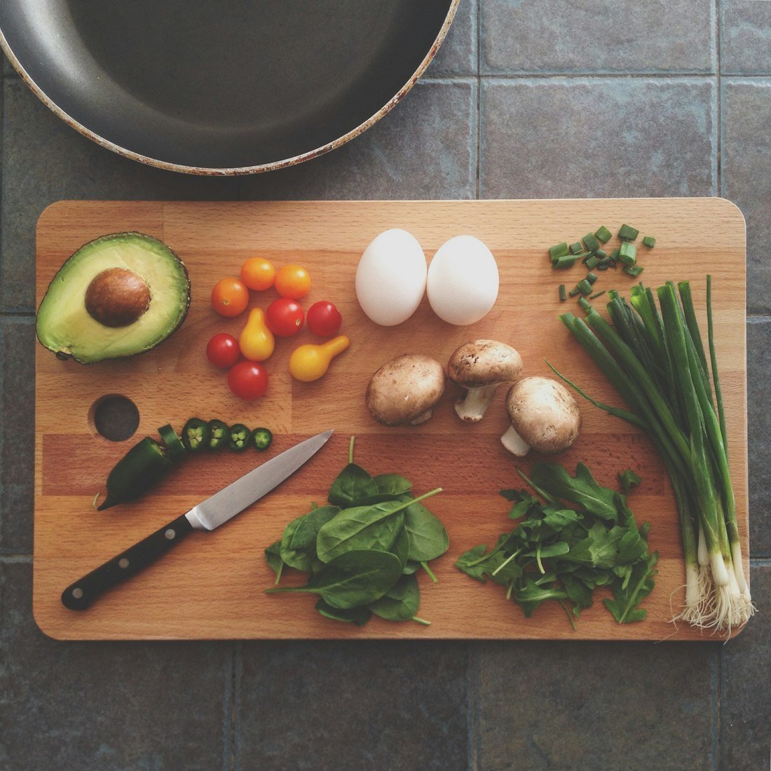 Chef preparing fresh ingredients with care